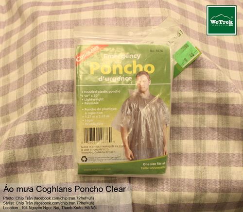 Áo mưa Coghlans Poncho Clear
