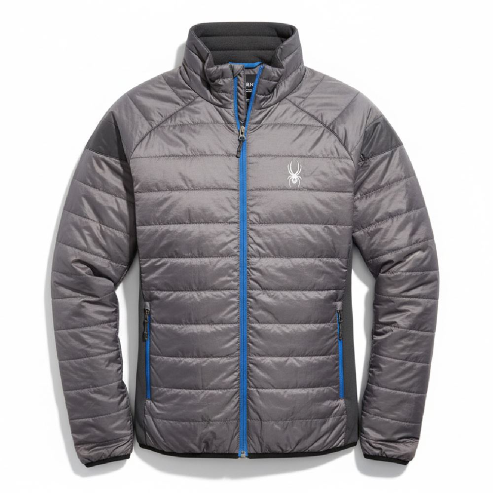 Áo khoác gió 2 lớp SPD without caps - Ghi đen 8337