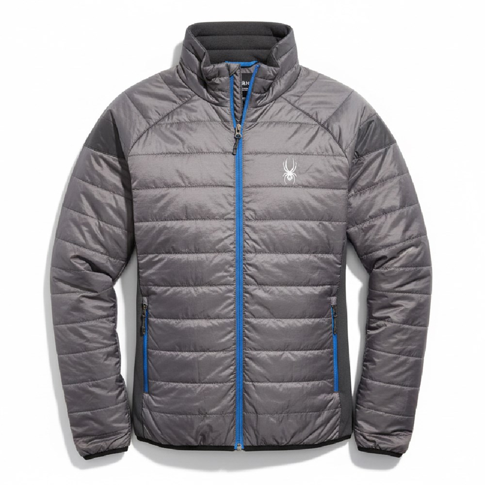 Áo khoác gió 2 lớp SPD without caps - Ghi đen 8337