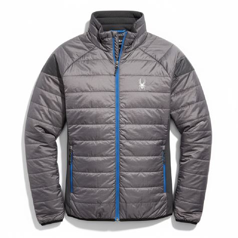 Áo khoác gió 2 lớp SPD without caps - Ghi đen 8337