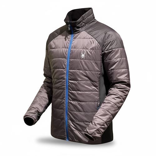 Áo khoác gió 2 lớp SPD without caps - Ghi đen 8337