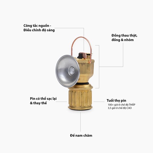 Đèn Mỏ Dã Ngoại Barebones Outdoor Miners Lantern