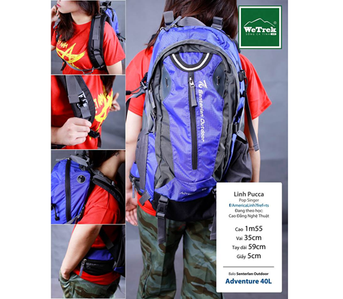 Balo Du lịch Senterlan Adventure 40L s2333