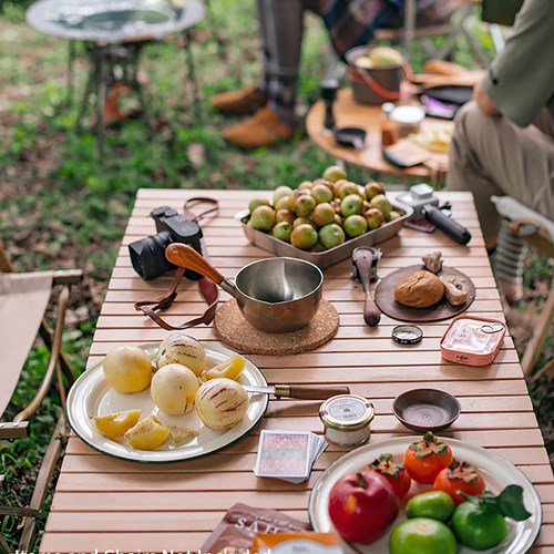 Bàn gỗ dã ngoại cuộn gọn Naturehike Wooden Folding Table NH19JJ009 - 9540