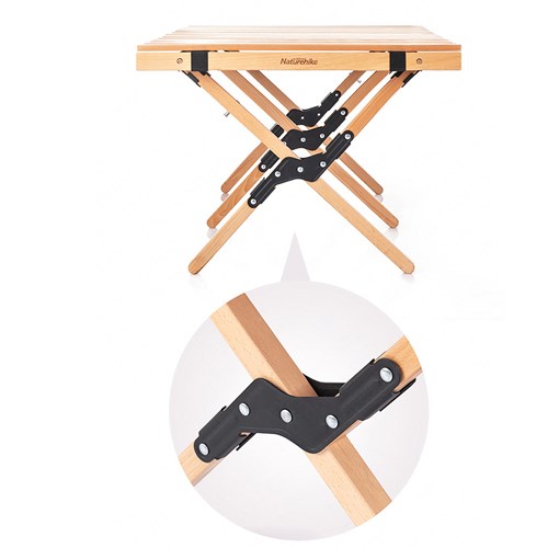 Bàn gỗ dã ngoại cuộn gọn Naturehike Wooden Folding Table NH19JJ009 - 9540