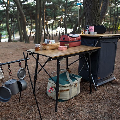 Bàn gấp vân gỗ Naturehike Portable Folding Table NH19Z003-D