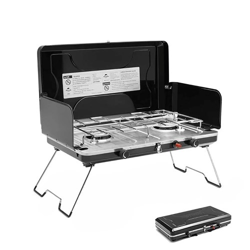 Bếp gas đôi gấp gọn Naturehike Foldable Double Gas Stove NH22RJ001