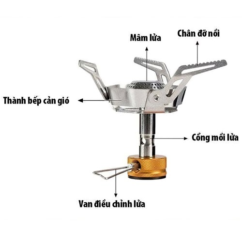 Bếp gas dã ngoại gấp gọn Fire Maple Portable Folding Camping Gas Stove FMS-126