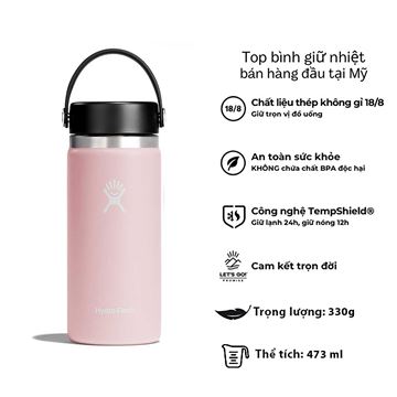 Bình nước giữ nhiệt Hydro Flask Wide Flex Cap 16 OZ W16BTS