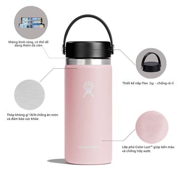 Bình nước giữ nhiệt Hydro Flask Wide Flex Cap 16 OZ W16BTS