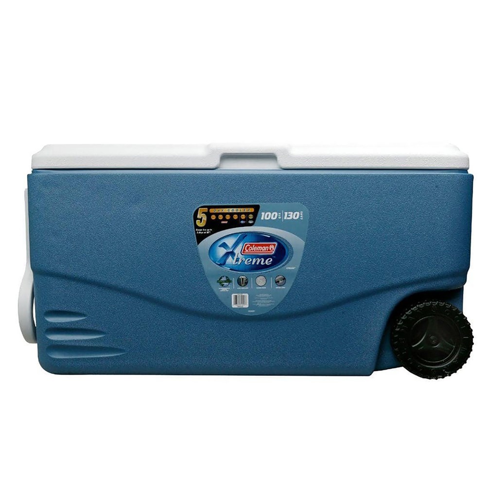 Thùng đá giữ nhiệt tay kéo 95L Coleman Xtreme 5 Wheeled 6201A748 Xanh dương - 3601
