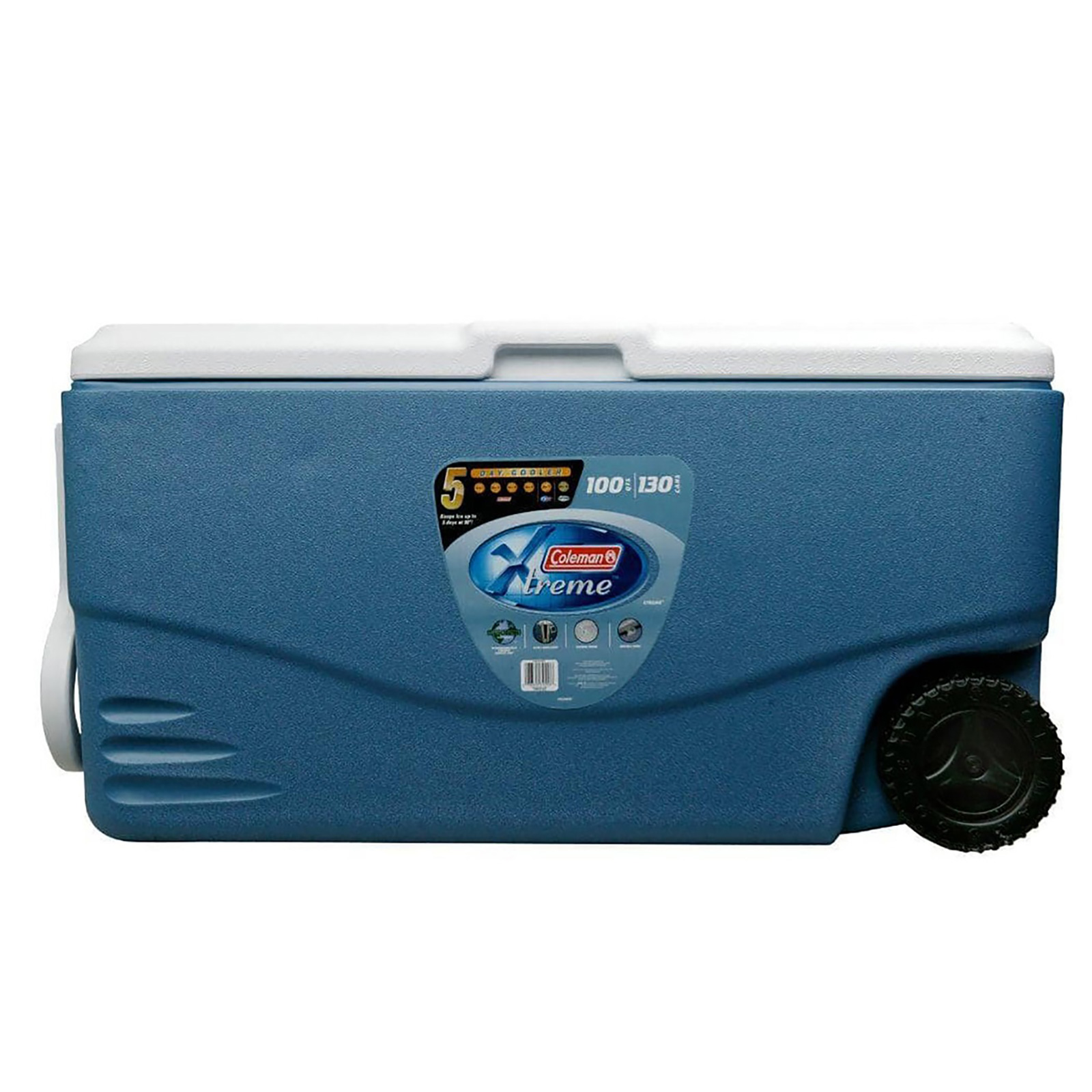 Thùng đá giữ nhiệt tay kéo 95L Coleman Xtreme 5 Wheeled 6201A748 Xanh dương - 3601