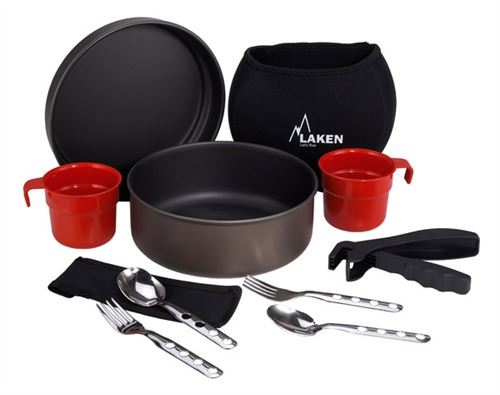 Bộ nồi dã ngoại Laken Non stick cooking set 20 cm. with  neoprene cover