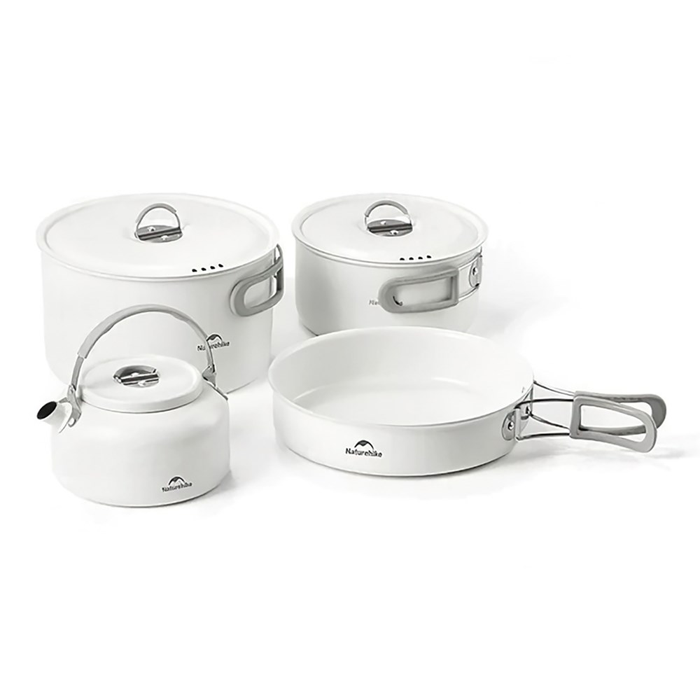 Bộ nồi dã ngoại tráng men Naturehike Enamel Camping Cookware Set CNK2450CF013