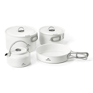 Bộ nồi dã ngoại tráng men Naturehike Enamel Camping Cookware Set CNK2450CF013