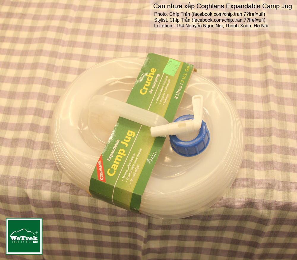 Can nhựa xếp Coghlans Expandable Camp Jug