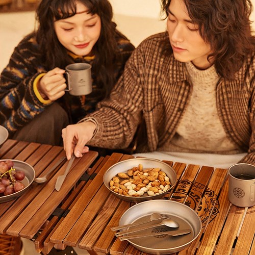 Đĩa cắm trại titanium Naturehike Glamping NH21CJ015
