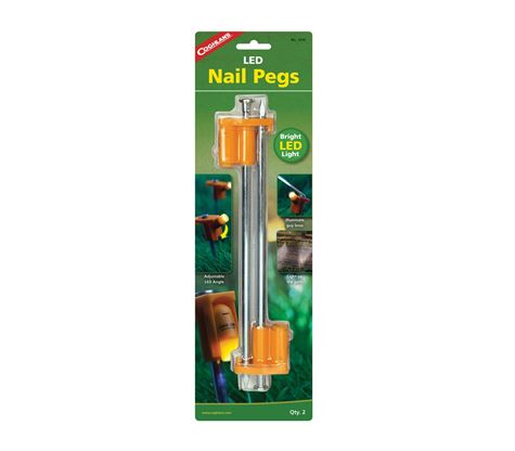 Cọc lều có đèn Coghlans LED 10 Nail Pegs