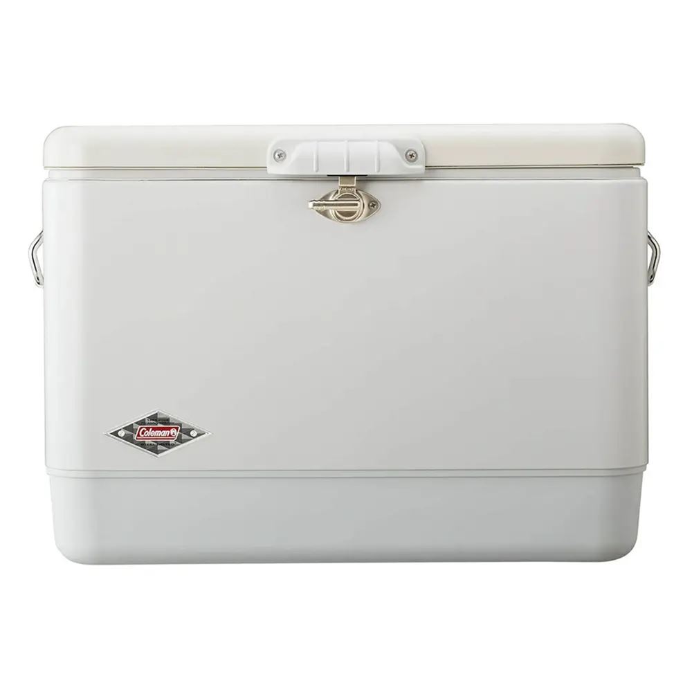 Thùng đá giữ nhiệt thép không gỉ 51L Coleman 54Qt White Belted Cooler 2207174