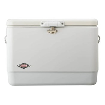 Thùng đá giữ nhiệt thép không gỉ 51L Coleman 54Qt White Belted Cooler 2207174