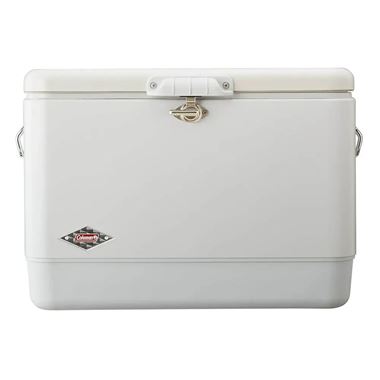 Thùng đá giữ nhiệt thép không gỉ 51L Coleman 54Qt White Belted Cooler 2207174
