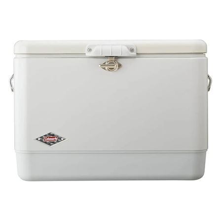 Thùng đá giữ nhiệt thép không gỉ 51L Coleman 54Qt White Belted Cooler 2207174