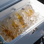 Thùng đá giữ nhiệt thép không gỉ 51L Coleman 54Qt White Belted Cooler 2207174