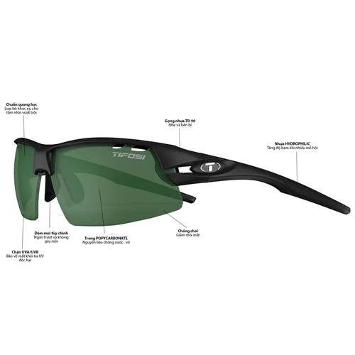 Kính thể thao Tifosi Crit Golf Sunglasses Emerald Green