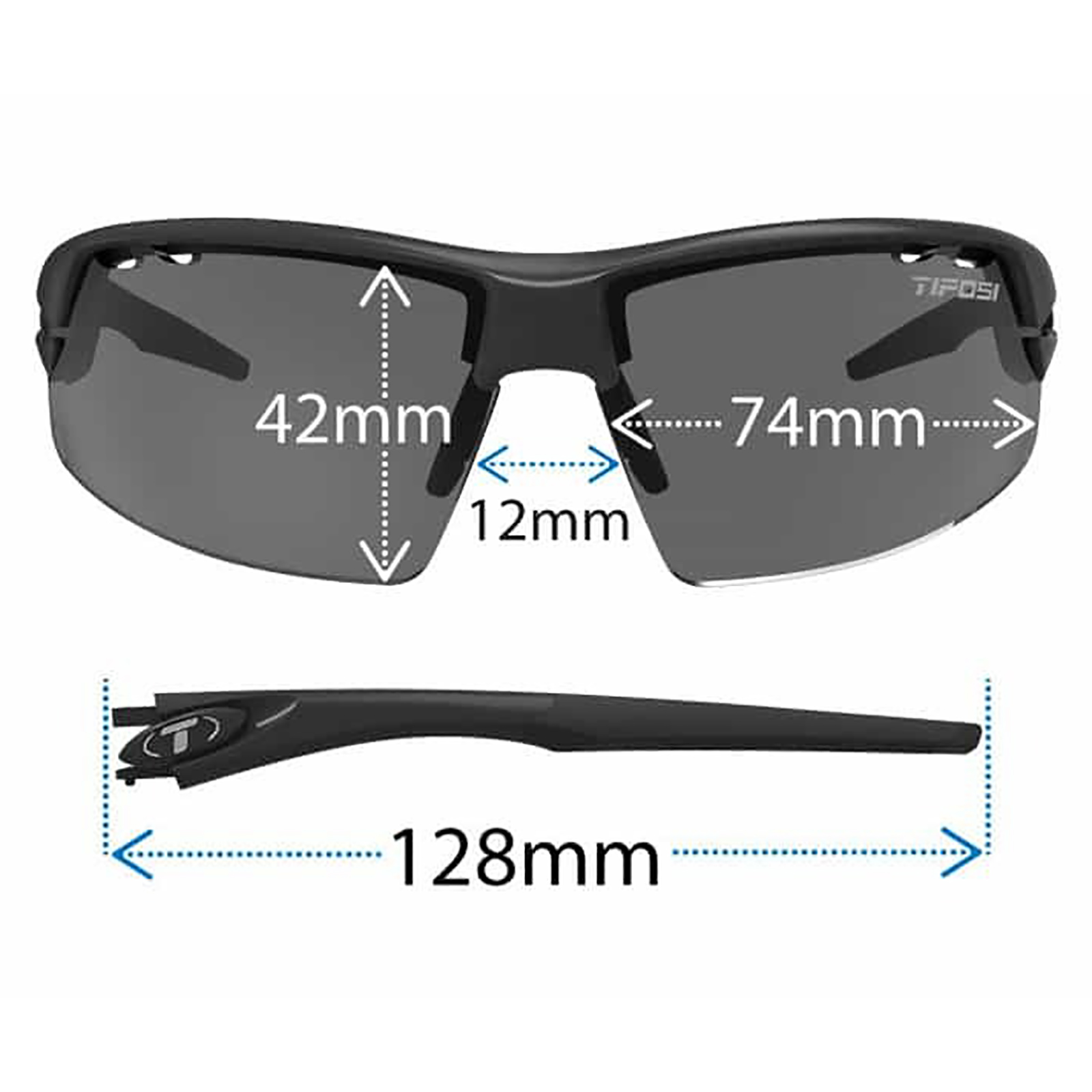 Kính thể thao Tifosi Crit Bike Sunglasses Matte Black