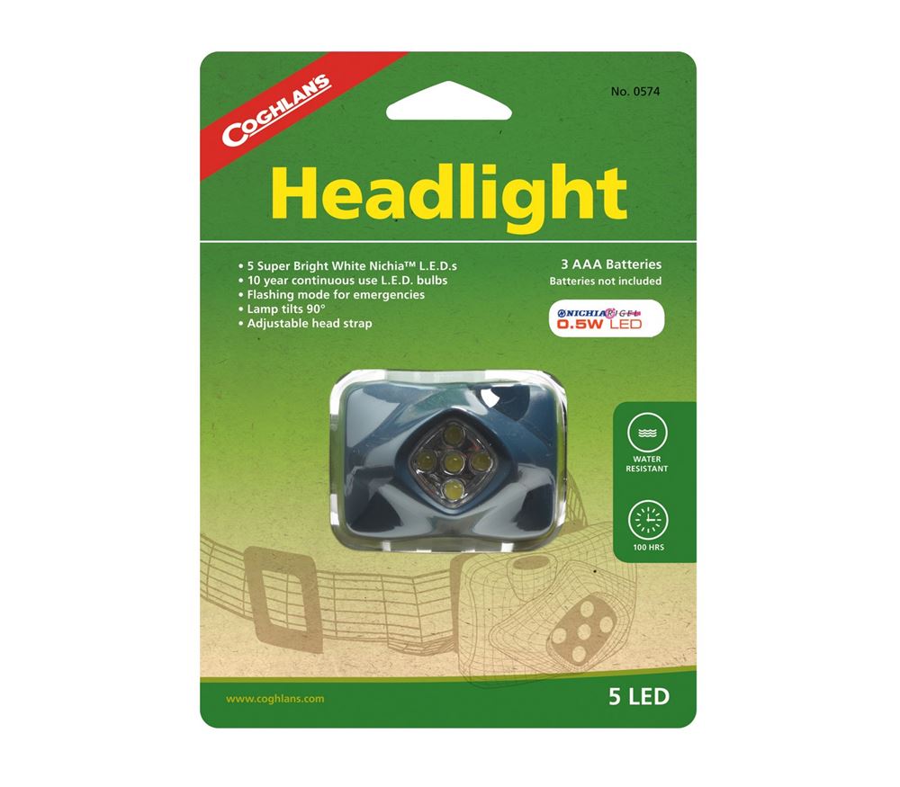 Đèn đeo đầu Coghlans 5 LED Headlight