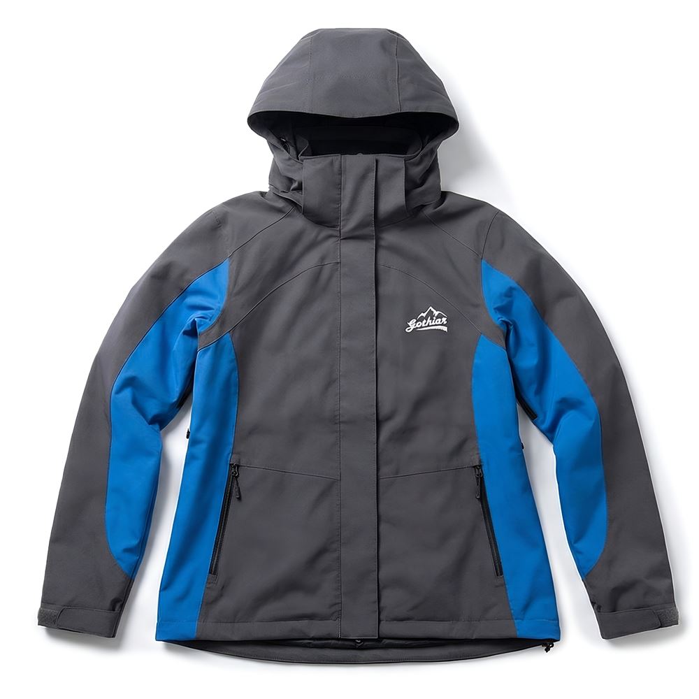 Áo khoác gió dã ngoại Gothiar Windshell Jacket 2 Lớp Đen Khói - Xanh dương
