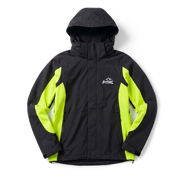 Áo khoác gió dã ngoại Gothiar Windshell Jacket 2 Lớp Đen Khói - Xanh neon