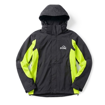 Áo khoác gió dã ngoại Gothiar Windshell Jacket 2 Lớp Đen Khói - Xanh neon