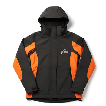 Áo khoác gió dã ngoại Gothiar Windshell Jacket 2 Lớp Đen Khói - Cam