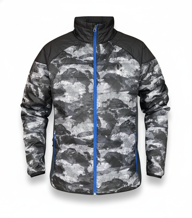 Áo khoác gió 3 lớp SPD without caps - Rằn ri đen - 8338