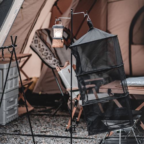 Giá treo đồ cắm trại ForestCube 4 Compartment Square Tableware Drying Net P00000LO