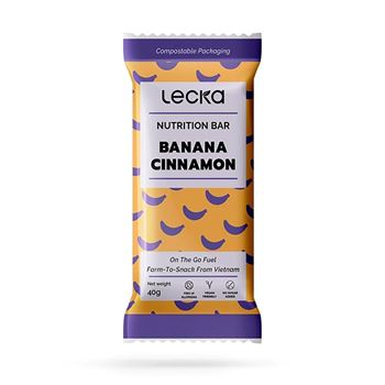 Thanh năng lượng vị chuối quế Lecka Banana Cinnamon