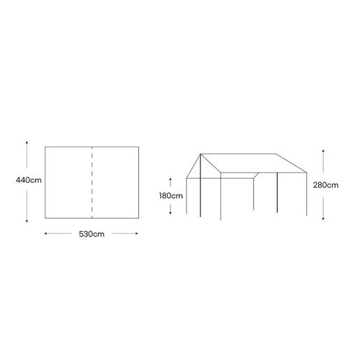 Mái che Snowline Field Recta Tarp Set SNG5ULP009