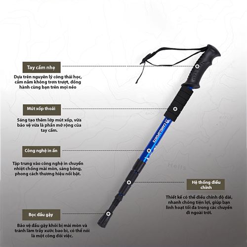 Gậy leo núi Camel Straight hiking poles 2SA7D41-1
