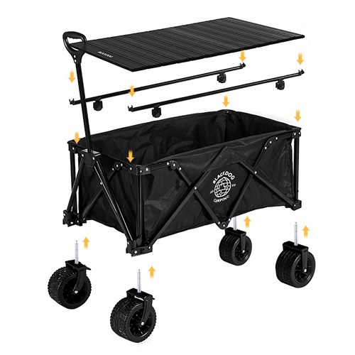 Xe kéo dã ngoại gấp gọn Blackdog Portable Camping Cart CBD2450JJ014