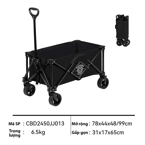 Xe kéo dã ngoại gấp gọn Blackdog Portable Camping Cart CBD2450JJ014