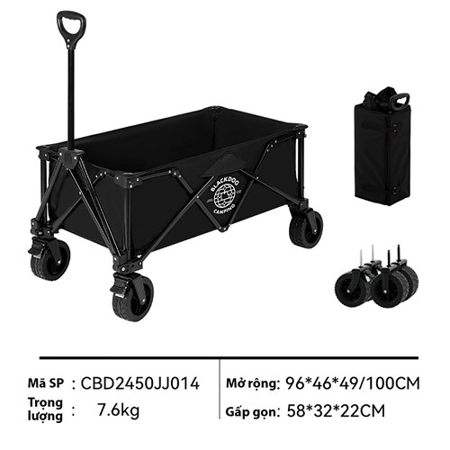 Xe kéo dã ngoại gấp gọn Blackdog Portable Camping Cart CBD2450JJ014