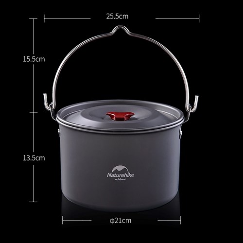 Nồi dã ngoại 4L Naturehike Outdoor Cookware NH17D021-G - 9672
