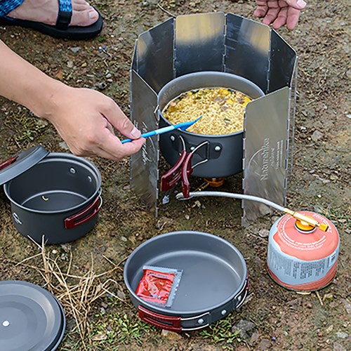 Tấm chắn gió bếp 8 khúc Naturehike Foldable Wind Shield NH15F008-B - 9682