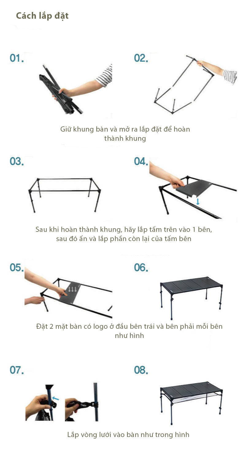 Bàn dã ngoại carbon L5 Snowline Cube carbon Table L5 EXD5UTA003