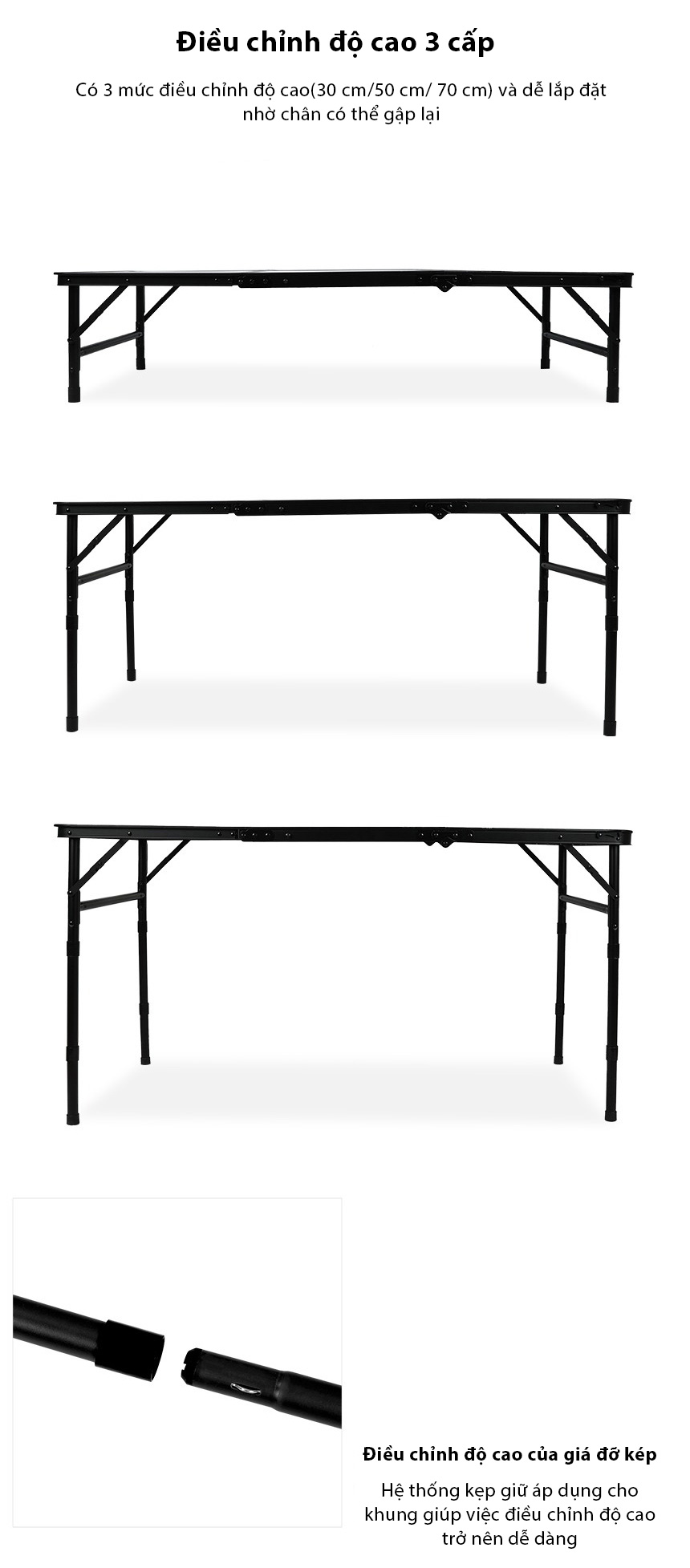 Bàn gấp dã ngoại Snowline Easy 3 Folding Table SNG5UTA001