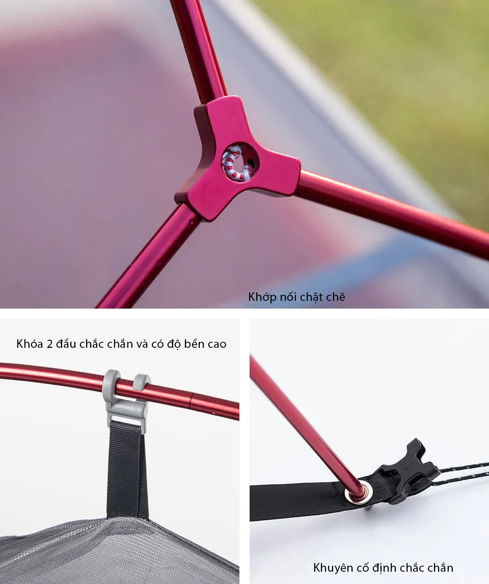 Lều cắm trại 2 người Naturehike Ultralight Cloud Up Series NH17T001-T