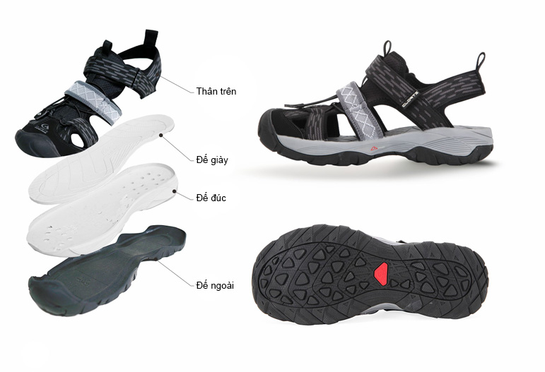 Dép sandal Clorts Outdoor Sandal 3I017C