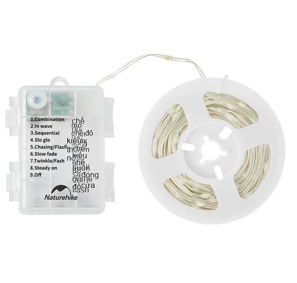 Đèn dây LED Naturehike CNH22DQ019 giăng quanh viền lều cắm trại