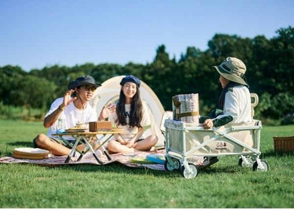 Xe kéo mini Naturehike CNH22JU012 chở đồ cắm trại trên đường mòn